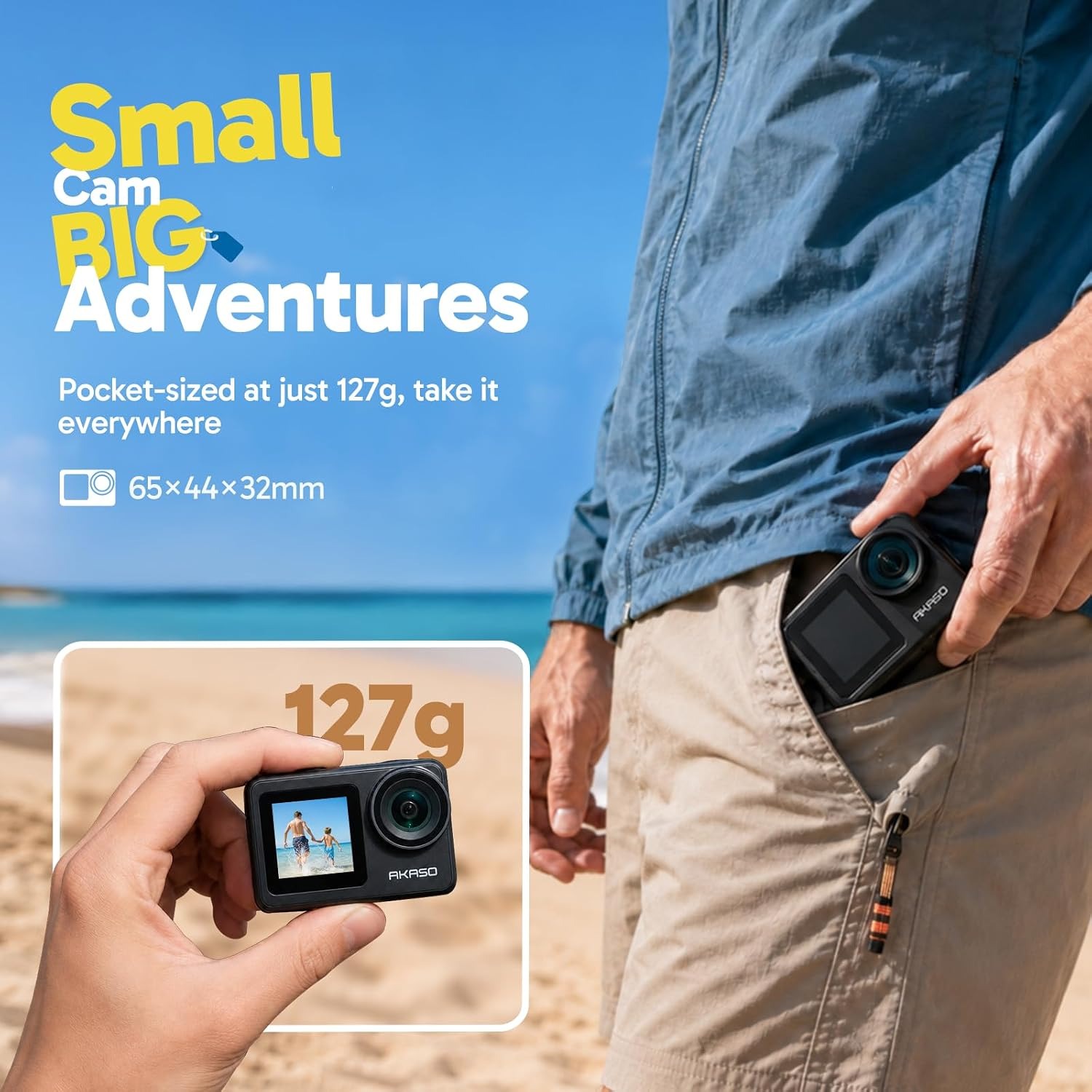 AKASO Brave 7 LE 4K Dual Screen Action Camera