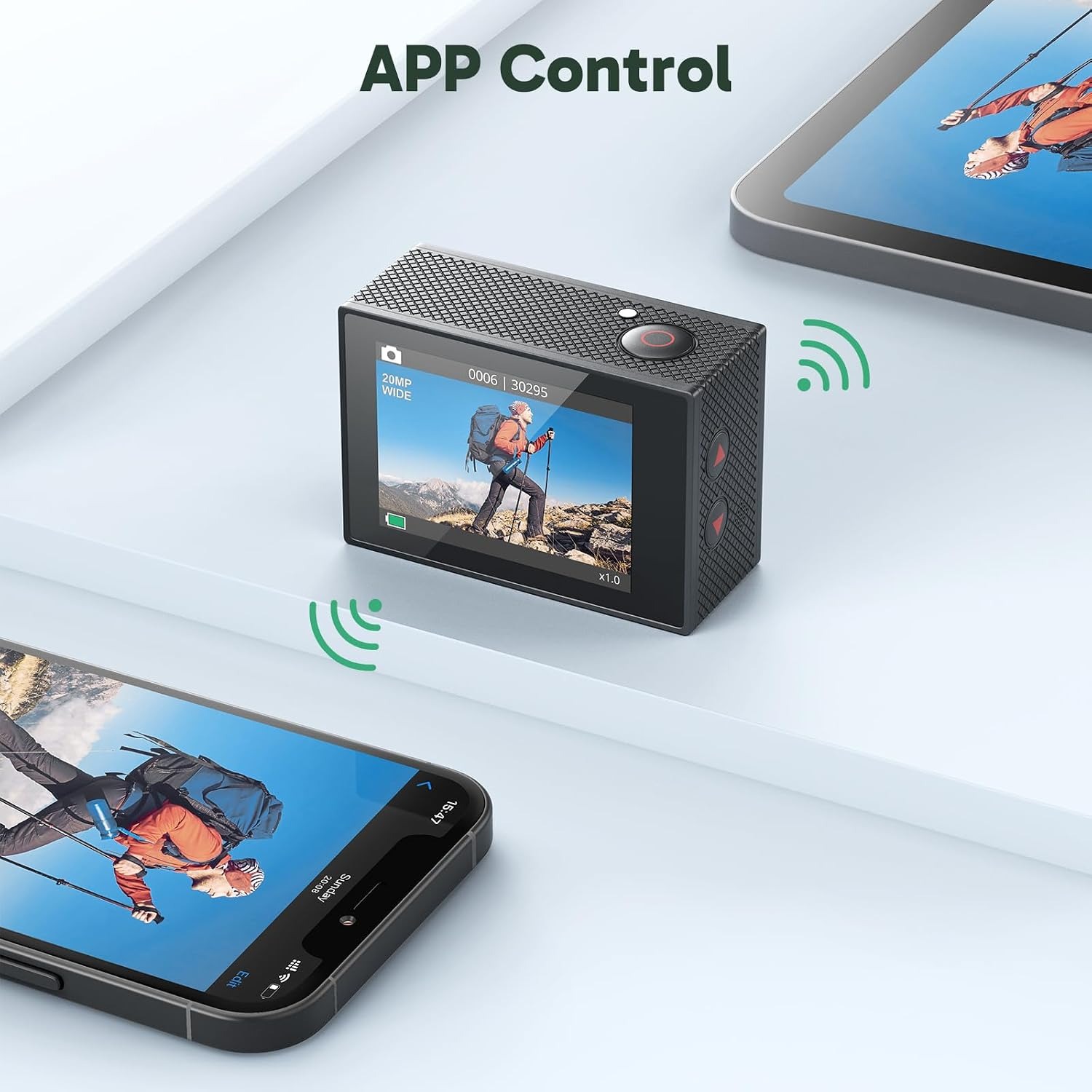 AKASO EK7000 4K WiFi Action Camera with Waterproof Case and Mount Kit: image 6
