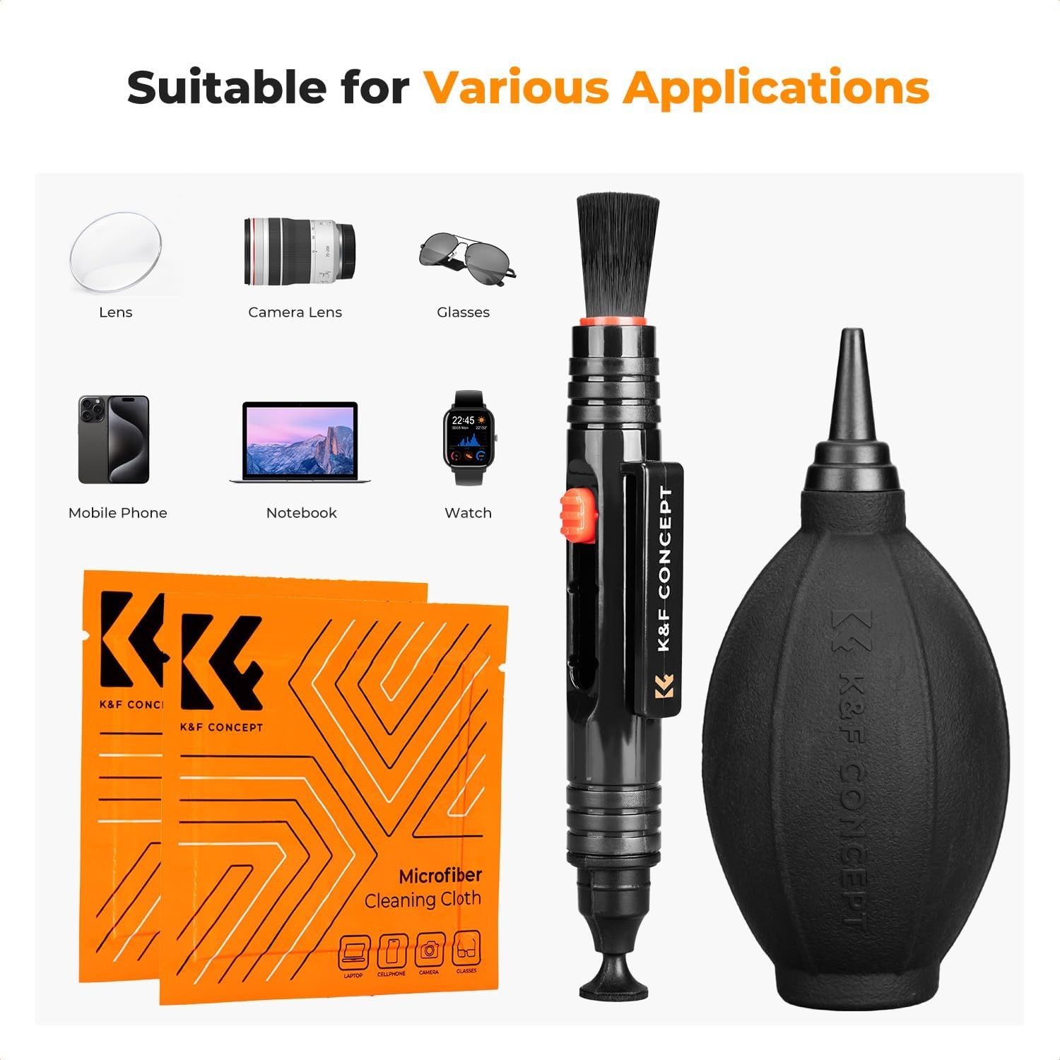 K&F Concept 4-in-1 Camera Lens Cleaning Kit