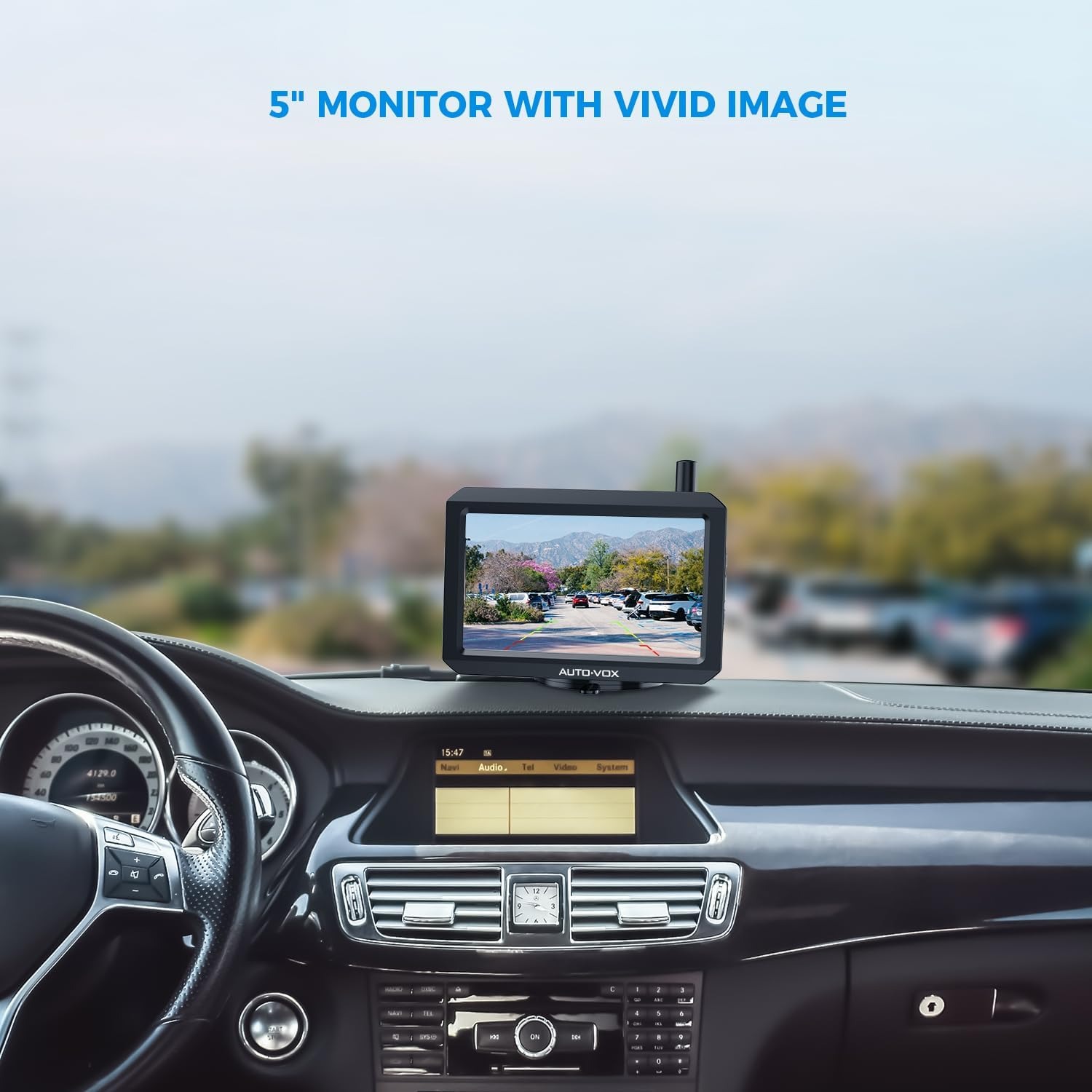 AUTO-VOX W7 Wireless Reversing Camera with 5 Inch Monitor