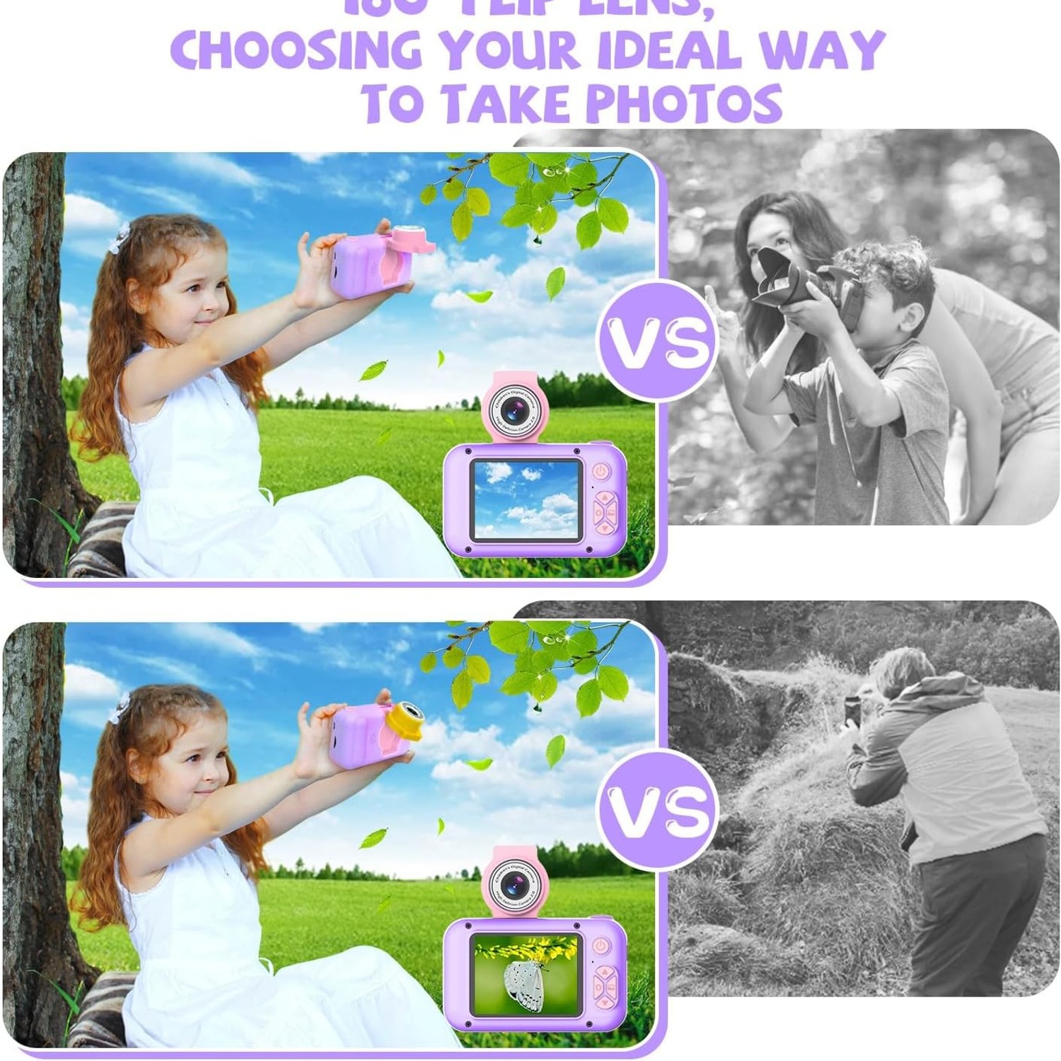ARNSSIEN Kids Camera with 180° Flip Lens: image 4