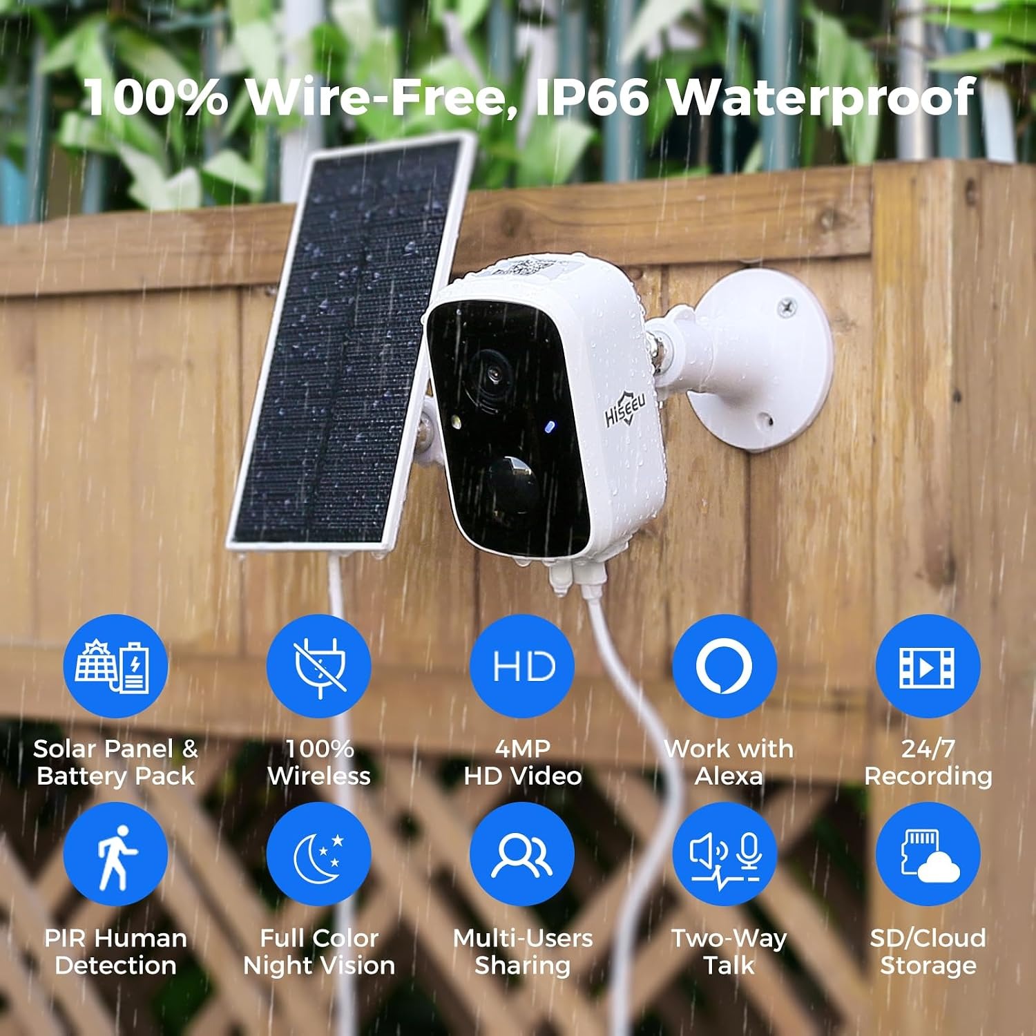 4MP Solar Security Camera (2 Pack)