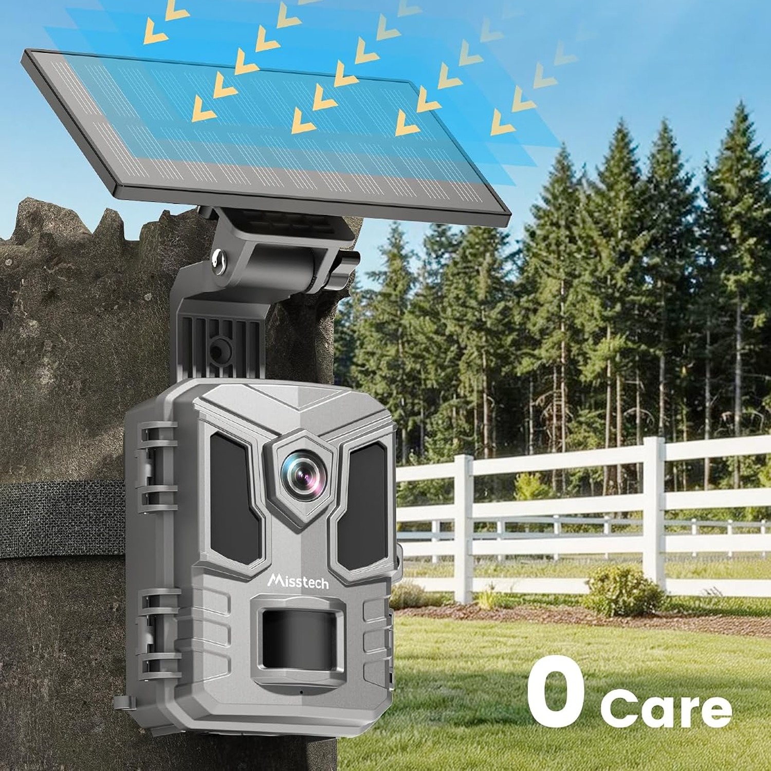 Solar Powered 4K Trail Camera with 64MP Photos and Night Vision