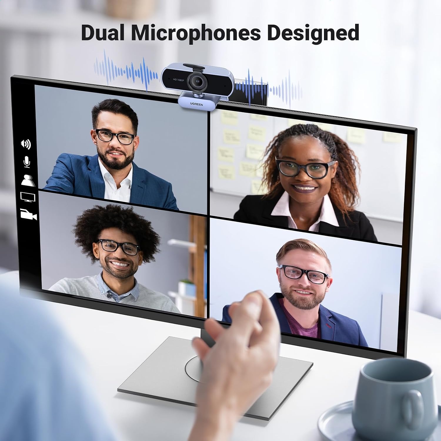 UGREEN 1080p USB Webcam with Dual Microphones: image 5