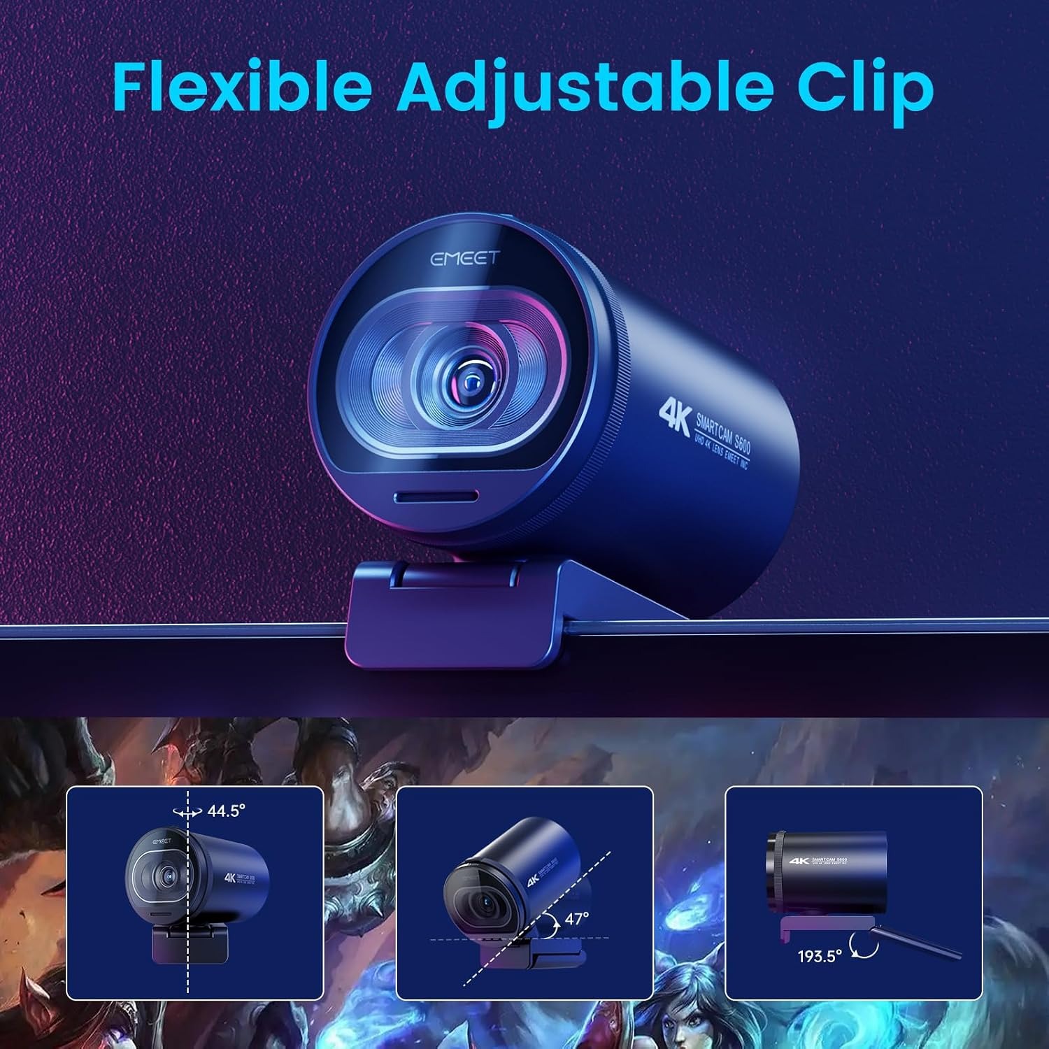 eMeet SmartCam S600 4K Streaming Webcam: image 8